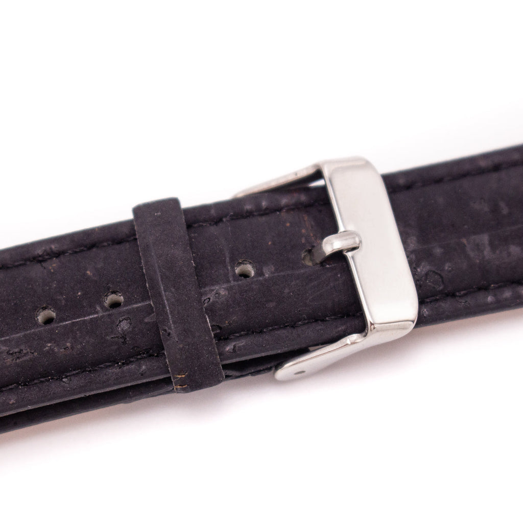 20mm Men's Brown Cork Leather Watch Straps